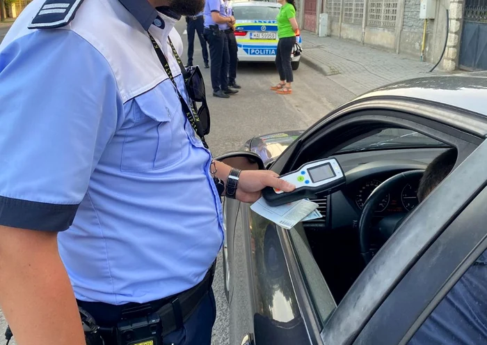 Polițistul rutier a întocmit greșit procesul verbal de sancționare FOTO IPJ Alba
