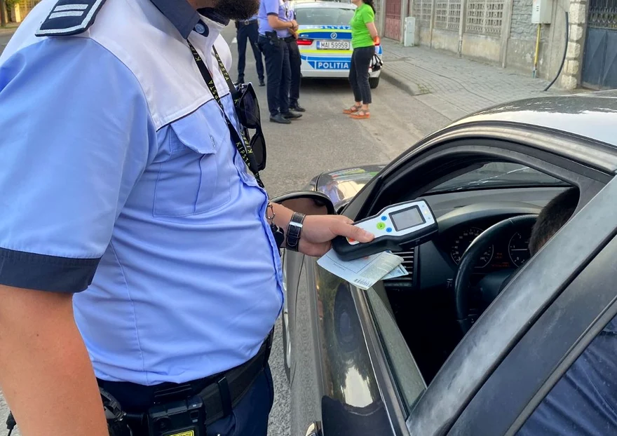 Polițistul rutier a întocmit greșit procesul verbal de sancționare FOTO IPJ Alba