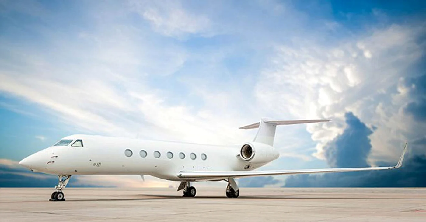 Degustarea are loc într-un avion Golfstream,  la 11.000 m altitudine