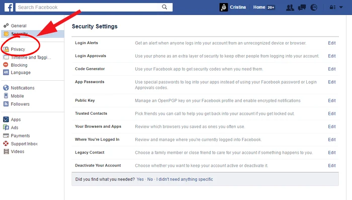 
    Securitate cont facebook  