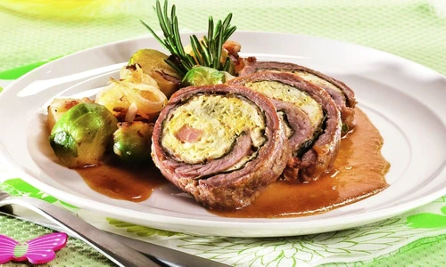 rulada de miel cu legume sotate jpeg