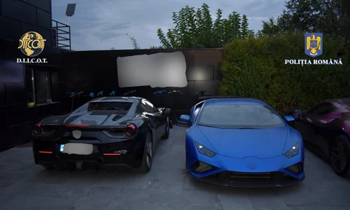 Procurorii au pus sechestru pe 16 bolizi de lux după reținerea fraților Tate FOTO Diicot