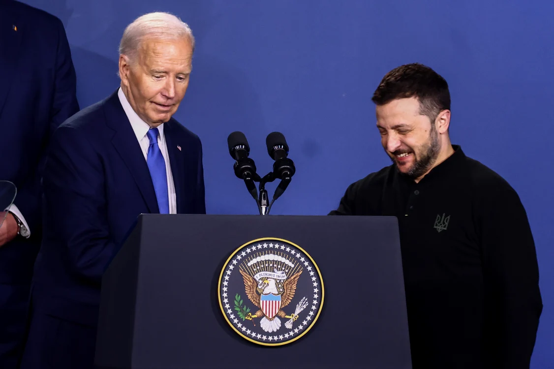 Joe Biden și Volodimir Zelenski/ FOTO: EPA/EFE