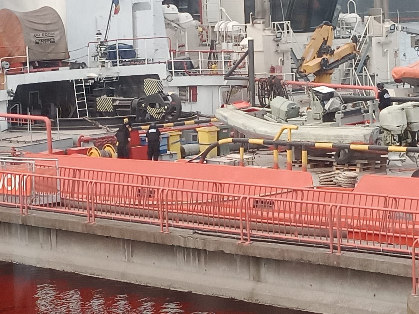 Nava găsită în Marea Neagră, distrusă în poligonul Capu Midia. Nava găsită în Marea Neagră, distrusă în poligonul Capu Midia.