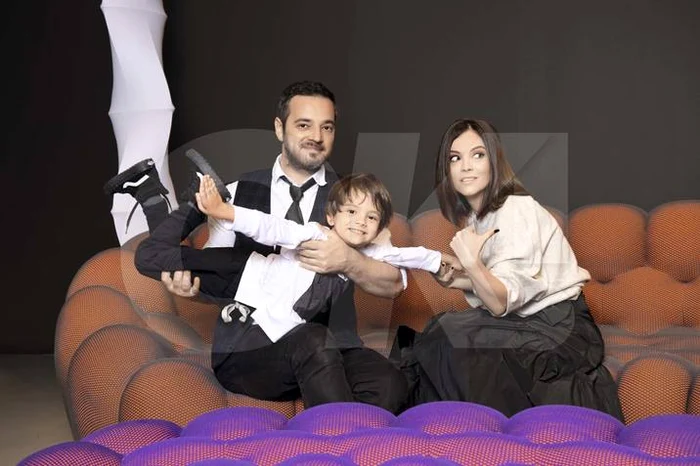 Diana Enache și băieții ei: soțul Adrian și fiul Tomas