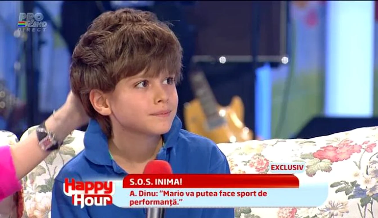 Mario este pasionat de baschet şi abia aşteaptă să joace din nou (captură: PRO TV)