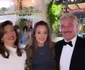 Nașii lui Nicolae al României, Liviu Popescu și soția sa, alături de fiica lor, Anisia. FOTO: Instagram