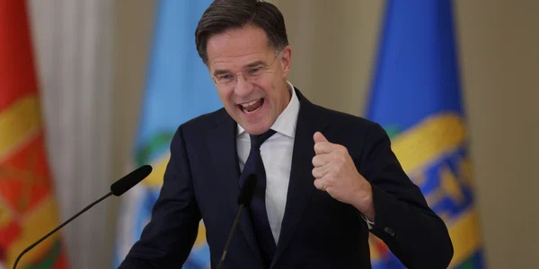 Nicușor Dan și Mark Rutte susțin declarații comune de presă după întâlnirea de la Palatul Cotroceni. FOTO Inquam Photos / George Călin