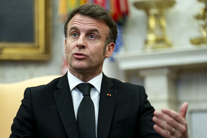 Emmanuel Macron s-a întâlnit cu Donald Trump la Casa Albă pe 24 februarie FOTO PROFIMEDIA