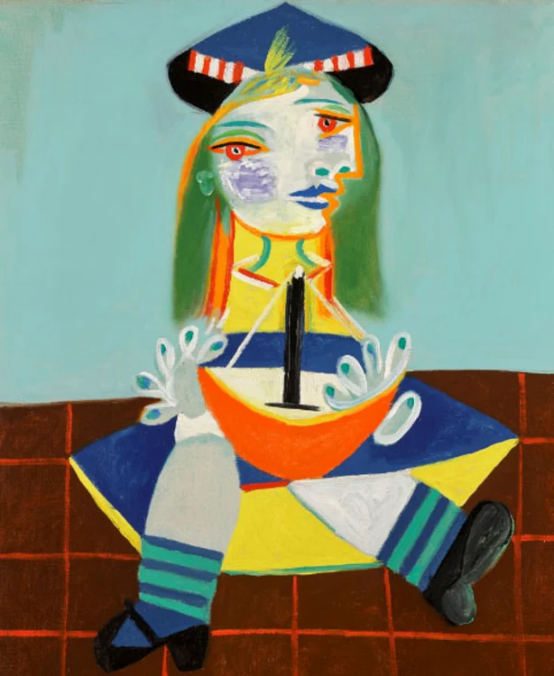 "Fillette au bateau, Maya", tabloul lui Picasso FOTO: www.sothebys.com