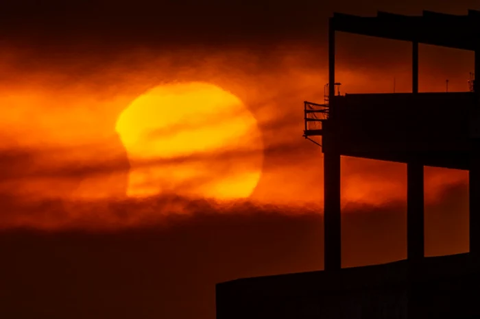 Eclipsa parțială de Soare Foto: Profimedia
