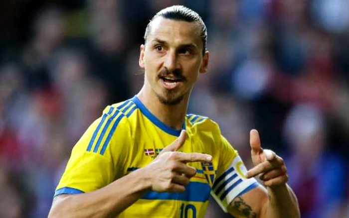 Zlatan Ibrahimovici, căpitanul şi marea vedetă a Suediei