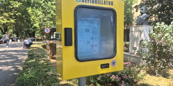 defibrilator Parc Astra Sibiu FOTO Primăria Sibiu