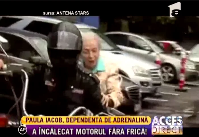 Paula Iacob a făcut o plimbare cu motorul