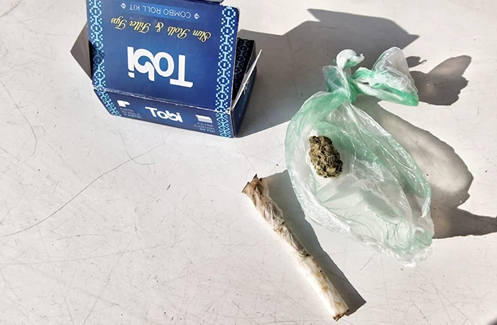 Eleva avea un pachet cu foițe care continea un mugure de „culoare verde”. FOTO IJJ DB