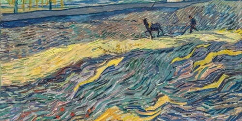 van goch pictura laborreus dans un champs