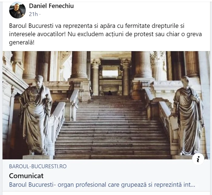 Daniel Fenechiu   Comunicat Barou Bucuresti jpg