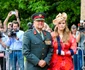 Prințesa Catharina-Amalia și tatăl ei Regele