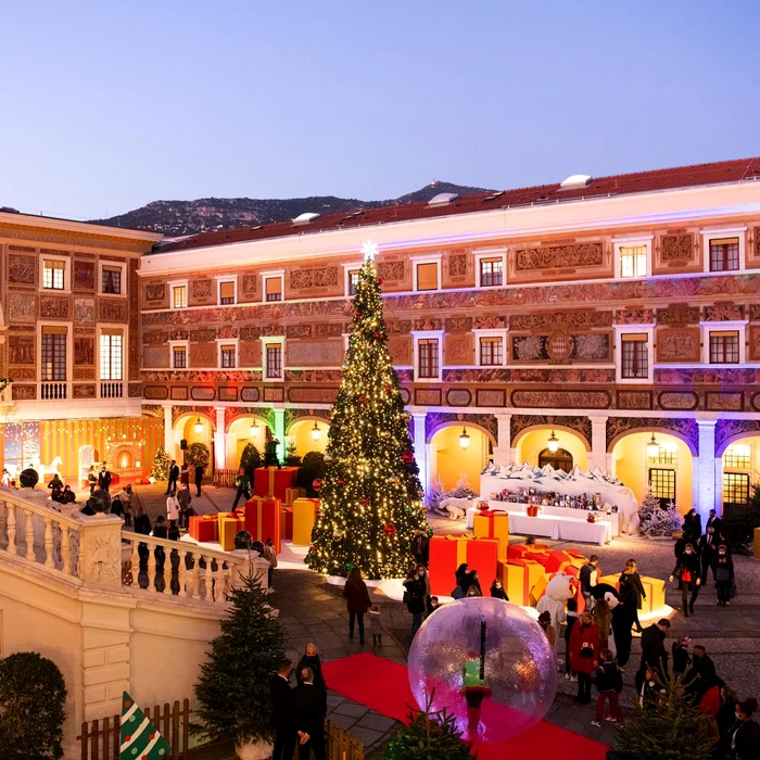 Copiii Printului Albert si ai Printesei Charlene de Monaco au propriul decor de iarna in curtea Palatului Princiar Eric Mathon Palais princier (2) jpg