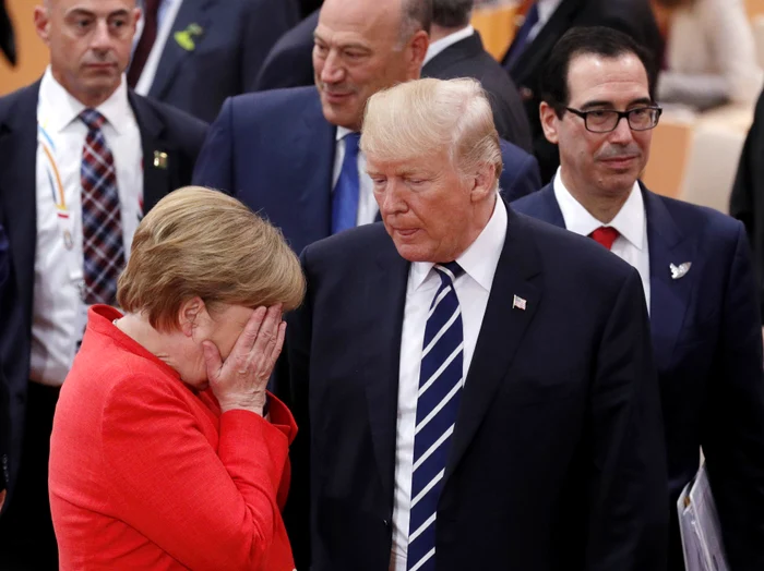 Angela Merkel a avut o reacție surprinzătoare în timpul unei discuții cu TrumpFoto: EPA