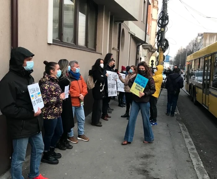 protest consulatul rusiei constanta foto