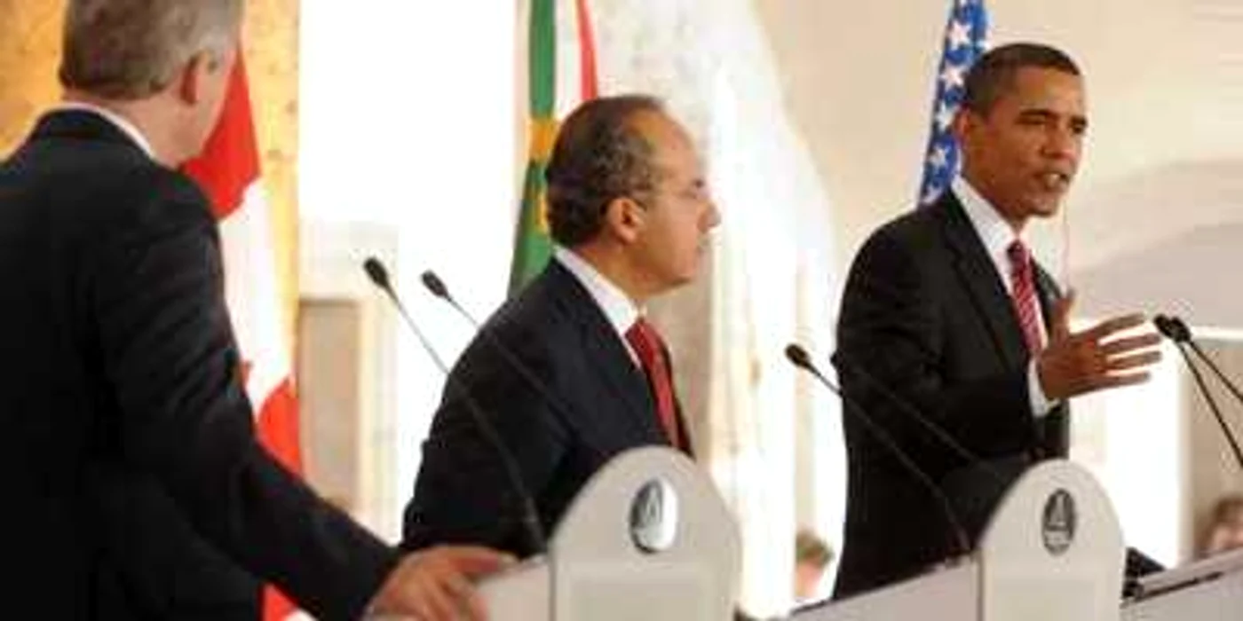 Summit nord-american: unanimitate asupra drogului, gripei şi Hondurasului