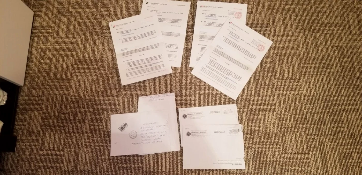 Notificarea primită de o jurnalistă din partea unei companii care s-a considerat denigrată în ziar Foto Claudia Diaconescu