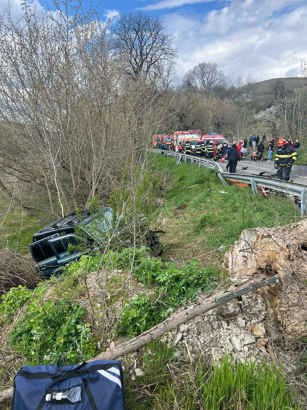 Accident grav la ieșirea din Mediaș. Șapte persoane sunt rănite. A fost activat Planul Roșu de Intervenție