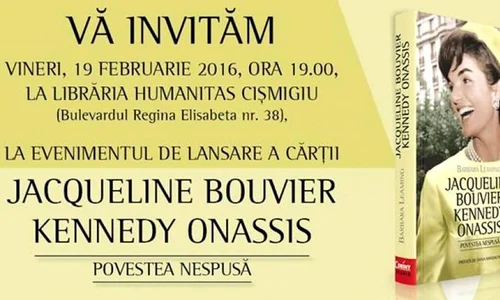 Lansarea cărții JACQUELINE BOUVIER KENNEDY ONASSIS jpeg