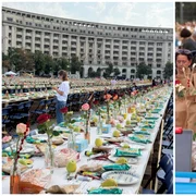 „Masa care unește” a adunat 20.000 de oameni în București. Participanții au stabilit un nou record mondial