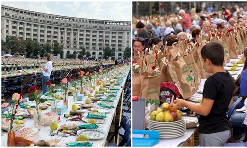 „Masa care unește” a adunat 20.000 de oameni în București. Participanții au stabilit un nou record mondial