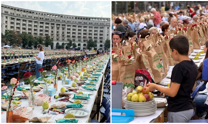 „Masa care unește” a adunat 20.000 de oameni în București. Participanții au stabilit un nou record mondial