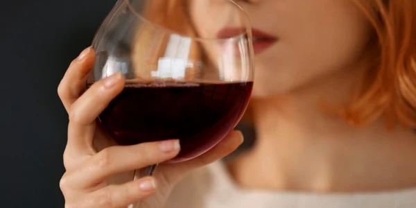 Alcool - femeie care bean un pahar cu vin FOTO Shutterstock 