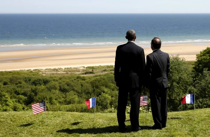 Barack Obama Francois Hollande Normandia FOTO Reuters