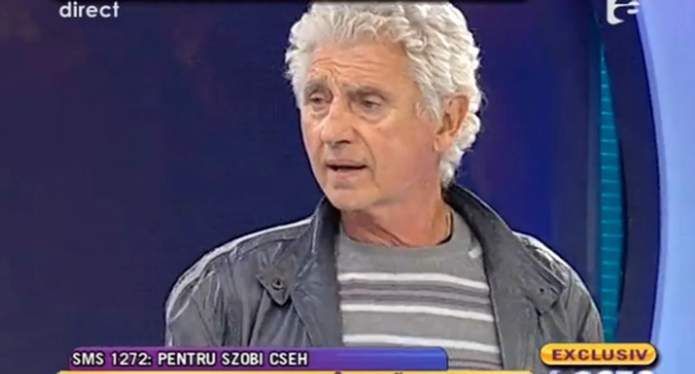 Szobi, în timpul uneia din ultimele apariţii televizate