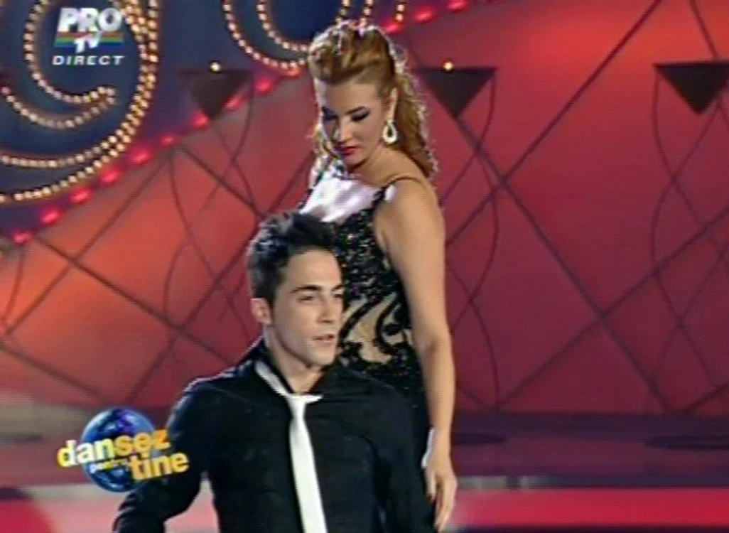 Mihaela Borcea a dansat cu Petrişor Ruge (Foto: Captură video ProTV)