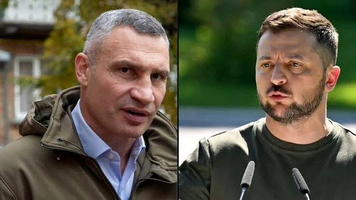 Primarul Kievului, Vitali Kliciko și președintele Ucrainei, Volodimir Zelenski/ FOTO:X