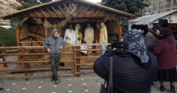Ieslea de la Târgul de Crăciun din Timişoara
