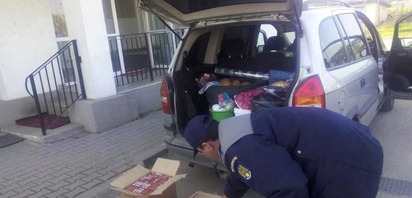 Întreaga cantitate de ţigări a fost confiscată