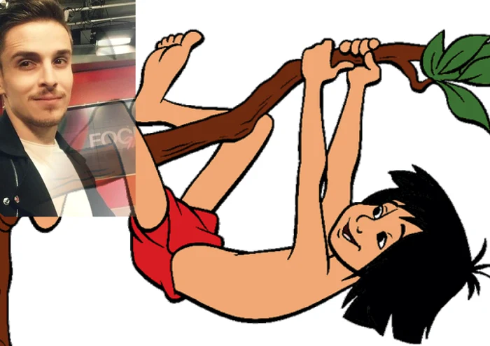 
    Andrei Leonte se aseamănă mult cu simpaticul personaj de benzi desenate, Mowgli, din „Cartea Junglei”colaj: Click!  