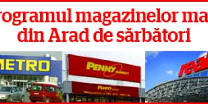 Centrele comerciale din Arad îşi aşteaptă clienţii cu un program special