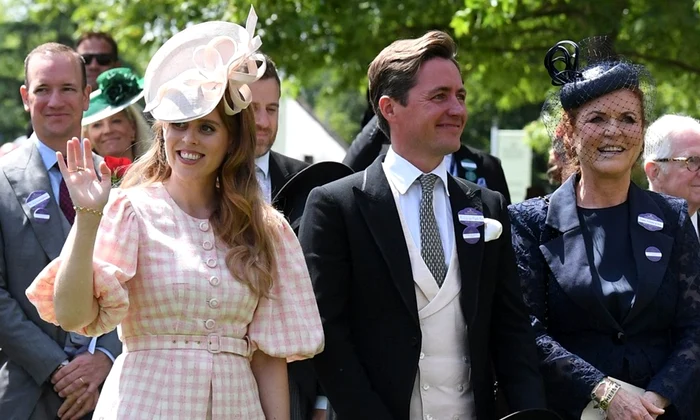 Prințesa Beatrice de York, Edoardo Mapelli Mozzi, Sarah Ferguson la Royal Ascot   profimedia 1011849859 jpg