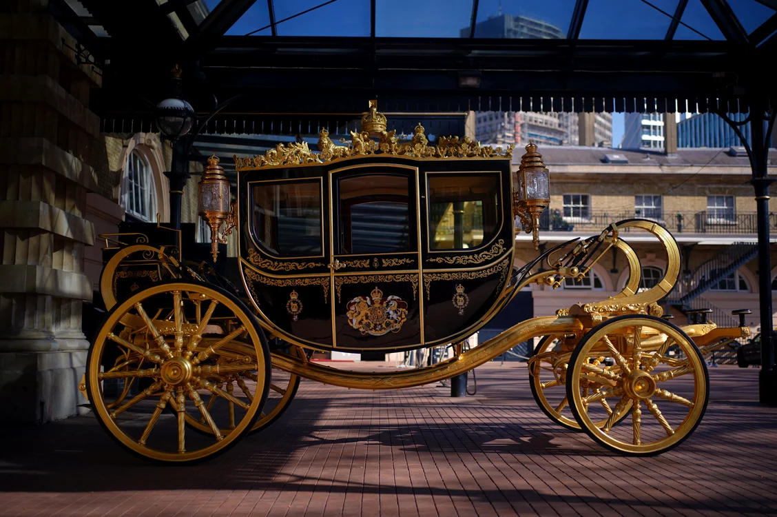 Trăsura „Diamond Jubilee State Coach” a fost folosită prima dată în 2014
