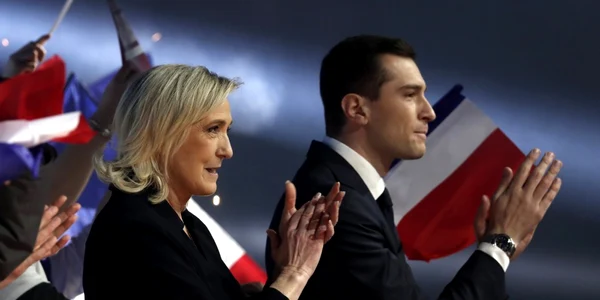 Marine Le Pen si Jordan Bardella FOTO EPA EFE jpg