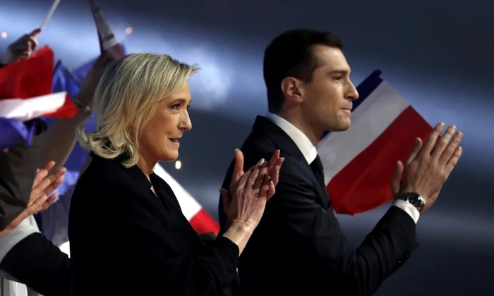 Marine Le Pen si Jordan Bardella FOTO EPA EFE jpg
