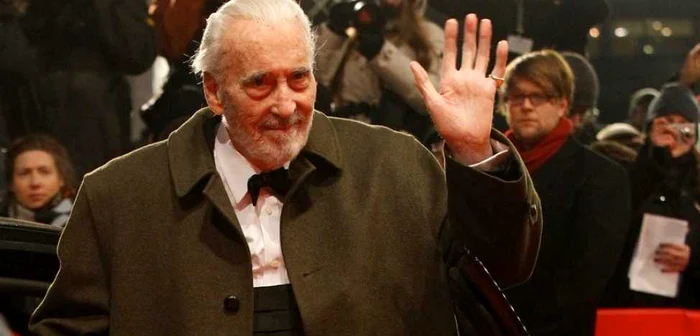 Actorul britanic Christopher Lee, care l-a interpretat pe Saruman, împlineşte 91 de ani pe 27 mai FOTO Reuters
