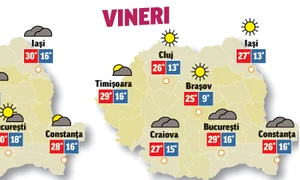 Prognoza meteo pentru următoarele două zile anunță că vremea va fi instabilă din punct de vedere termic jpeg