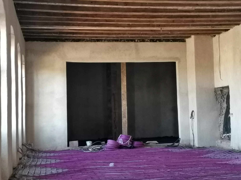 Stadiul lucrărilor la conacul de la Foeni FOTO Ștefan Both