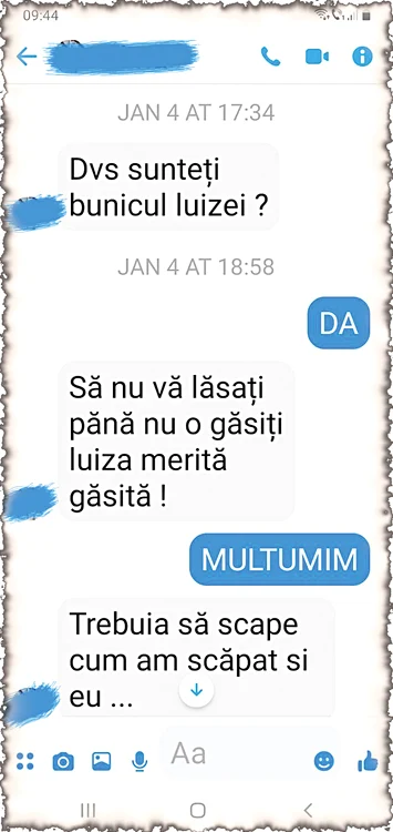 Fragment din dialogul cu copila de 12 ani