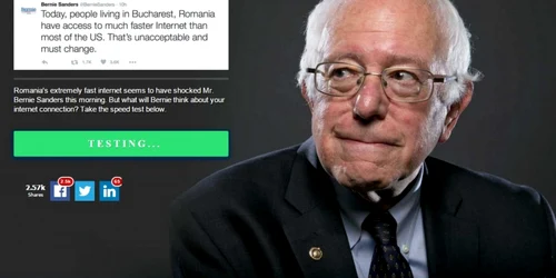 bernie sanders test internet